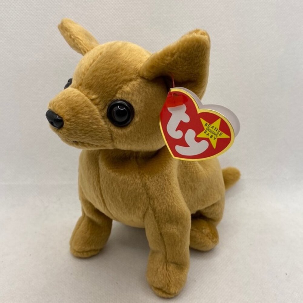 Ty Tiny the Chihuahua Beanie Baby Puppy Dog Brown with Ty Hang Tag